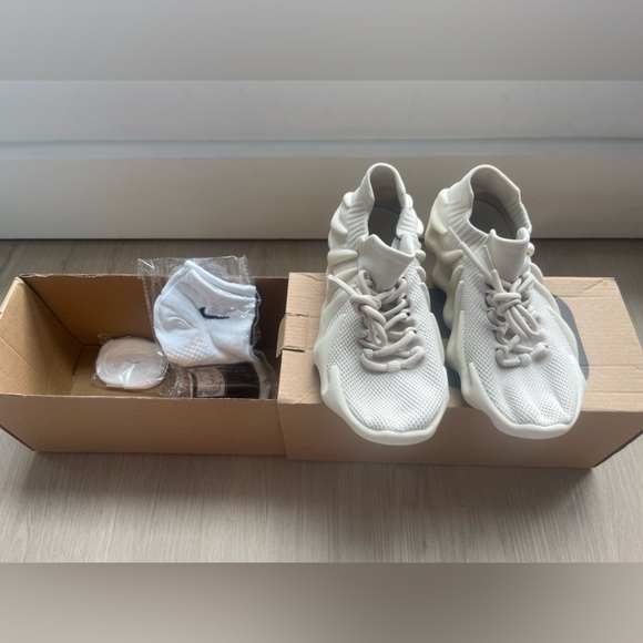 Adidas Yeezy 450 stone flax / tan DEADSTOCK SIZE 4 1/2 UK - Picture 5 of 6